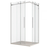 Box Doccia Angolare in Cristallo 8 MM Anticalcare Frameless Apertura Scorrevole - Misura: 70 x 70 x h200