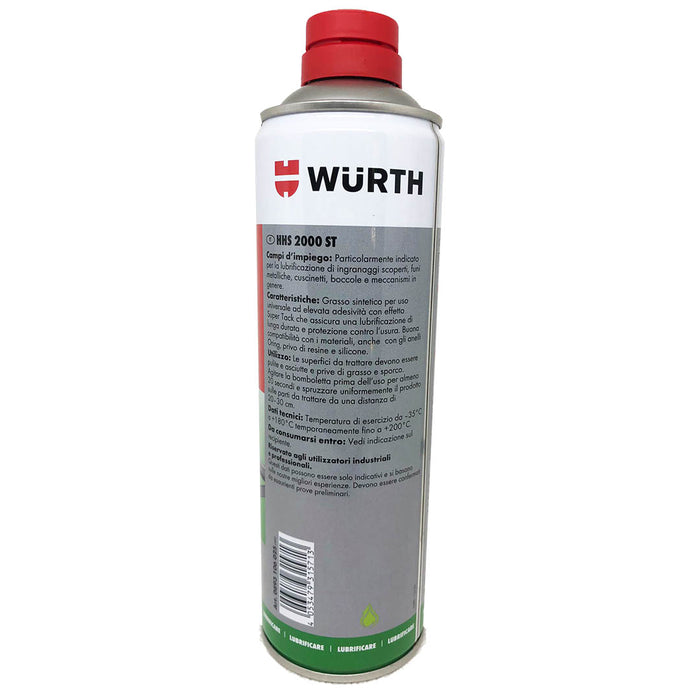 Grasso lubrificante universale adesivo 500 ml - Wurth HHS 2000 ST