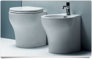 Kit Sanitari filomuro Vera 48 - Azzurra ceramica - Vaso filomuro Azzurra Vera 48