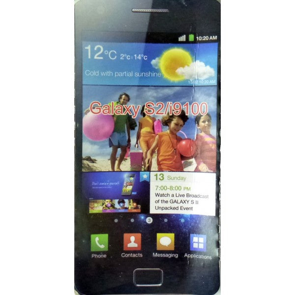 Custodia per Samsung Galaxy SII e i9100 - Nera