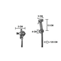 Set idroscopino doccetta bidet vintage epoca flessibile 120 cm 