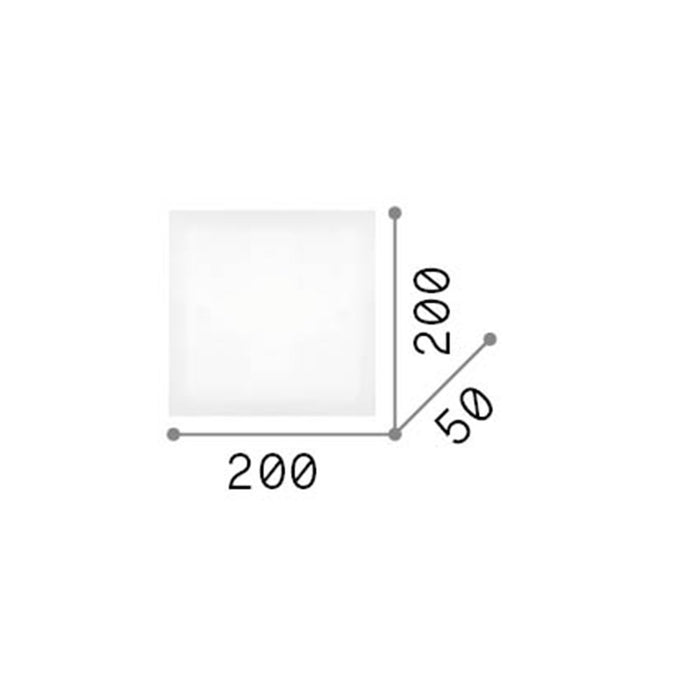 Plafoniera Moderna Flat Metallo Bianco 1 Luce Gx53 9W 3000K Luce Calda