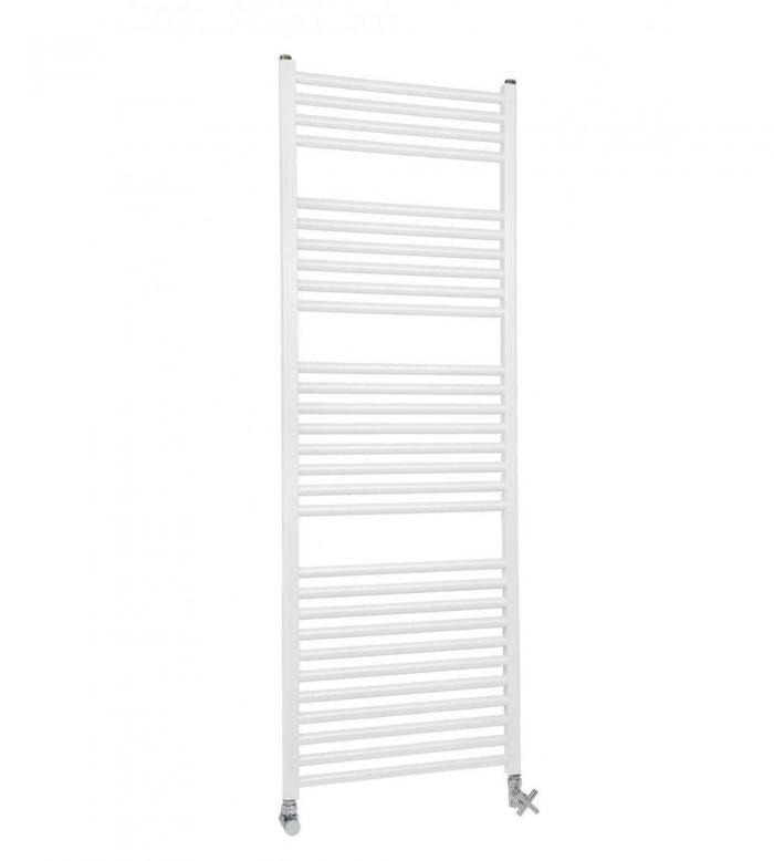 Termoarredo Scaldasalviette in alluminio Bianco modello Cool - Dritto - H (mm) 858 - Interasse (mm) 500 - 16 Tubi