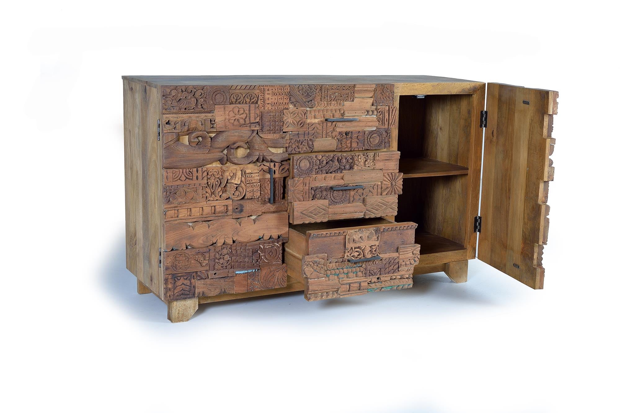 Credenza in legno di mango recuperato