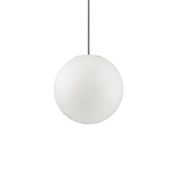 Sospensione Moderna Sole Alluminio Bianco 1 Luce E27 D30Cm