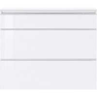 Scarpiera Moderna 3 Ante 120x26,5x108cm - SATURNO Colore: bianco laccato lucido