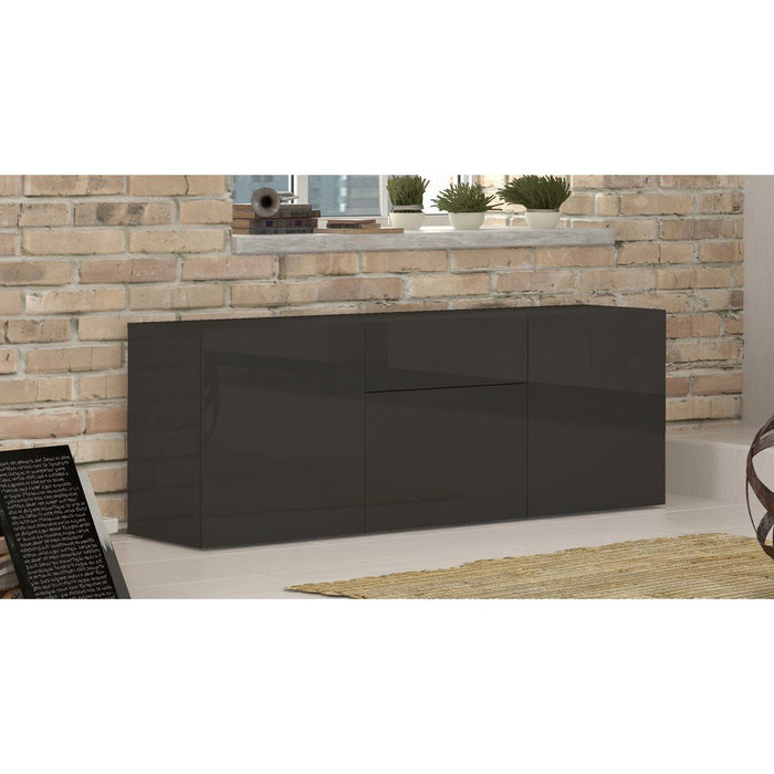 Madia 3 ante 1 cassetto per Soggiorno Moderna 170x40x35,2cm - NEXUS