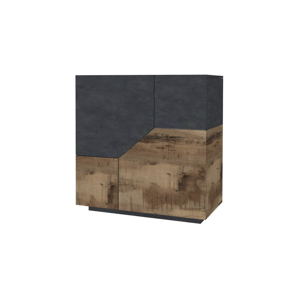 Credenza Soggiorno Moderna 100x43x106cm - NEBULA Colore: report/acero pereira