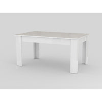 Tavolo Da Pranzo Allungabile Moderno 160/210x90x75cm - LYRA Colore: Cemento