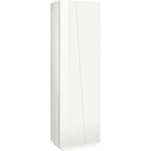 Armadio Guardaroba Moderno 60x38x199,7cm - GALAXIA Colore: bianco laccato lucido