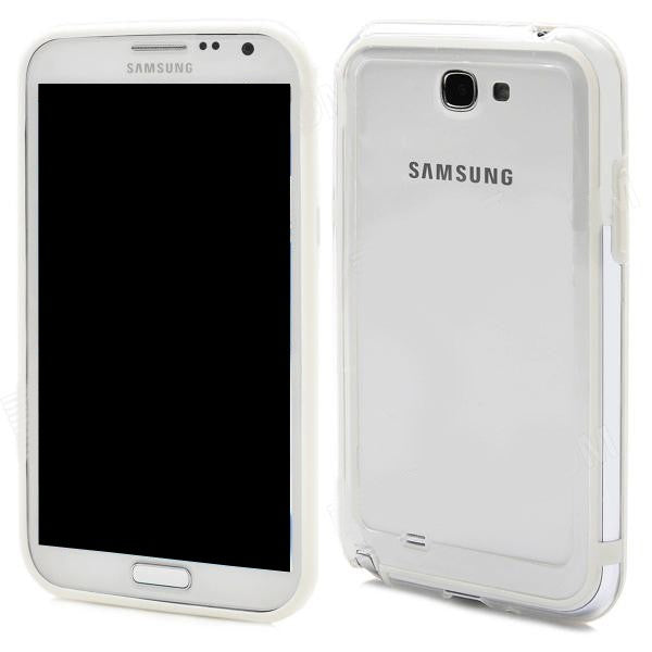 Bumper per Galaxy Note 2 - N7100- Bianco e Trasparente