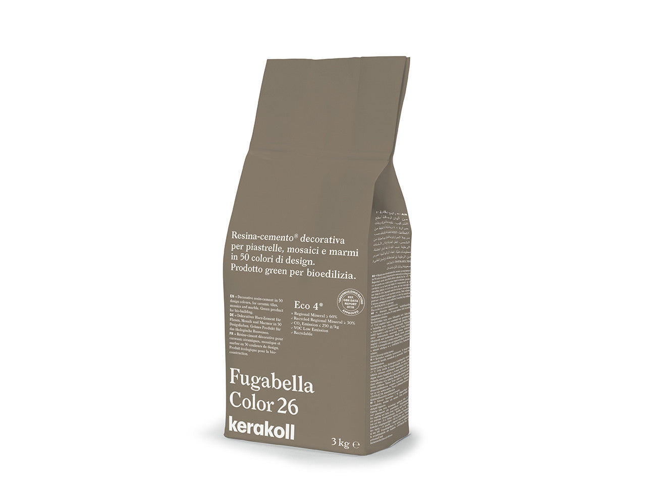 Fugabella Color 26-Fugante Ibrido In Resina-Cemento Decorativo Per La Stuccatura Di Piastrelle Mosaici E Marmi 3 Kg-Kerakoll