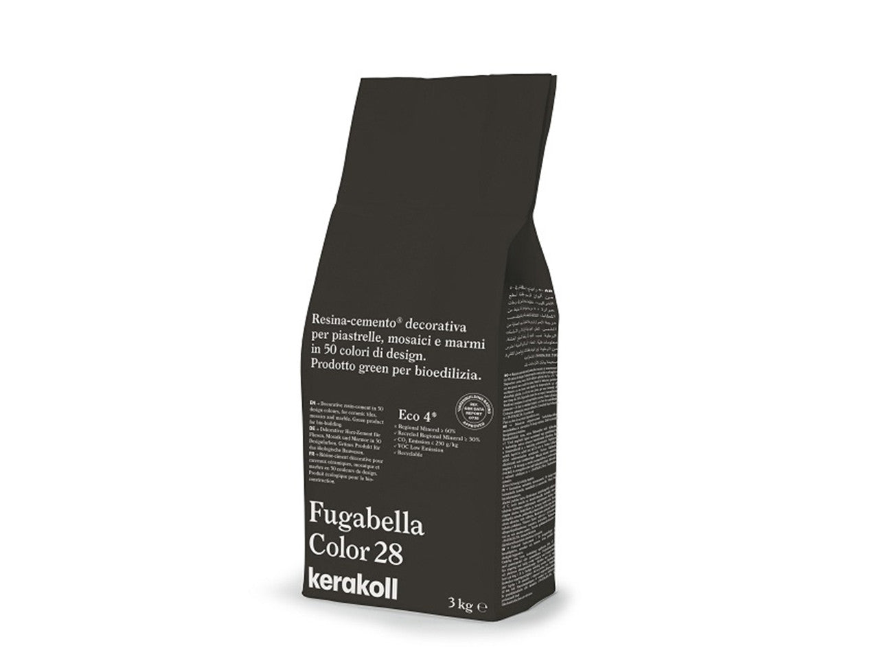 Fugabella Color 28-Fugante Ibrido In Resina-Cemento Decorativo Per La Stuccatura Di Piastrelle Mosaici E Marmi 3 Kg-Kerakoll