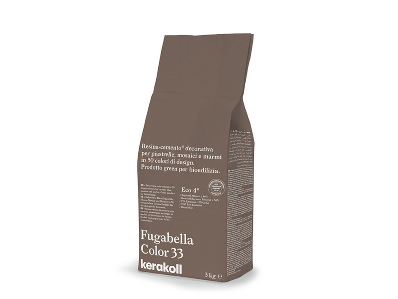 Fugabella Color 33-Fugante Ibrido In Resina-Cemento Decorativo Per La Stuccatura Di Piastrelle Mosaici E Marmi 3 Kg-Kerakoll