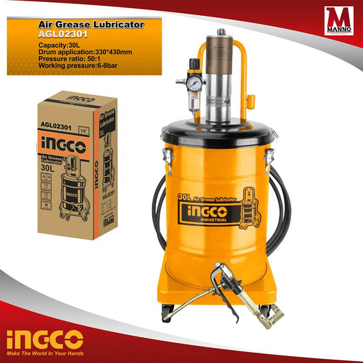 Ingrassatore pneumatico 30 lt 8 bar - Ingco AGL02301