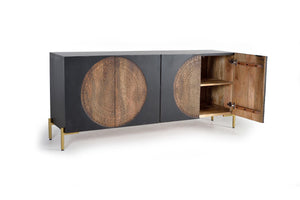 Credenza in legno di mango e metallo