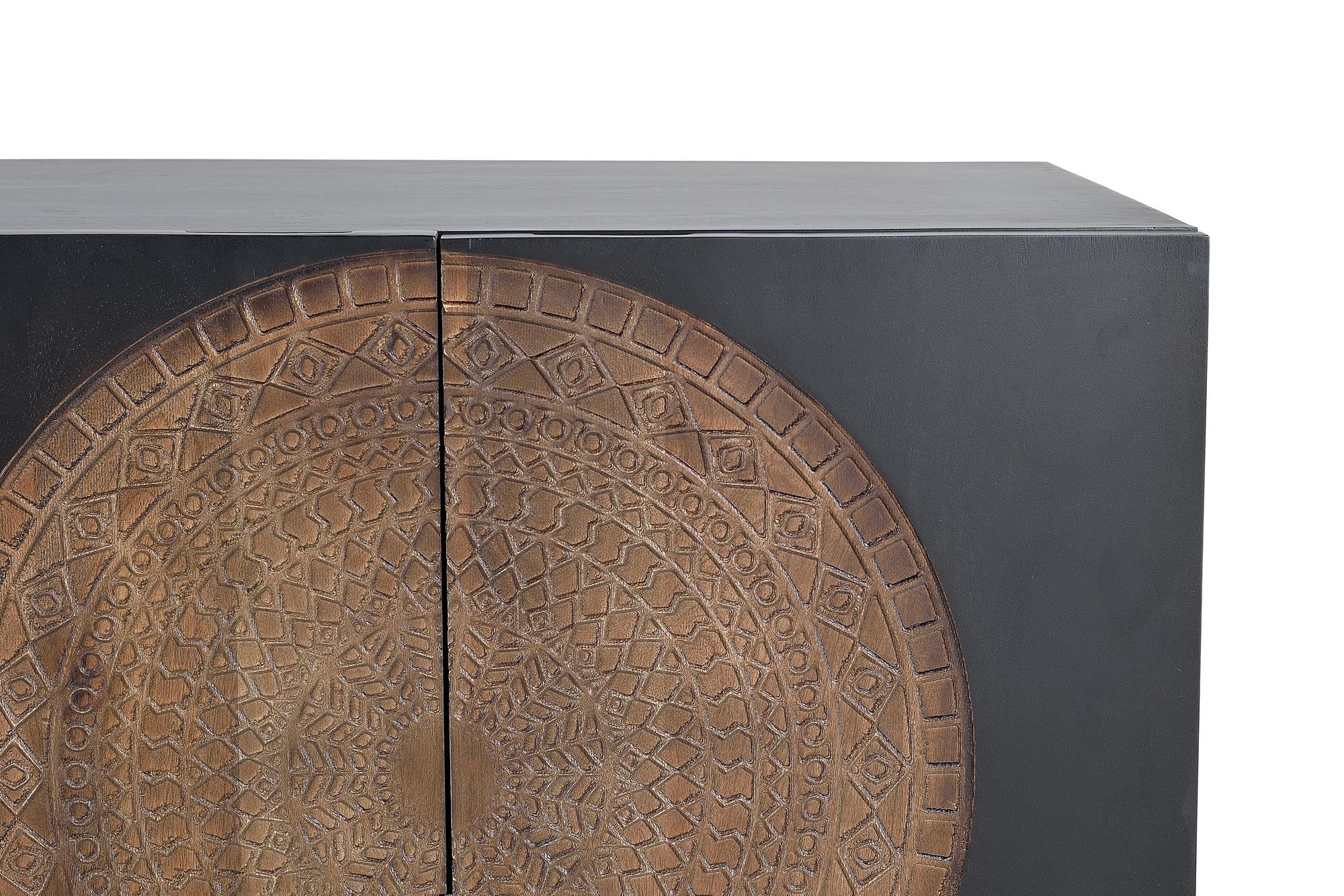 Credenza in legno di mango e metallo