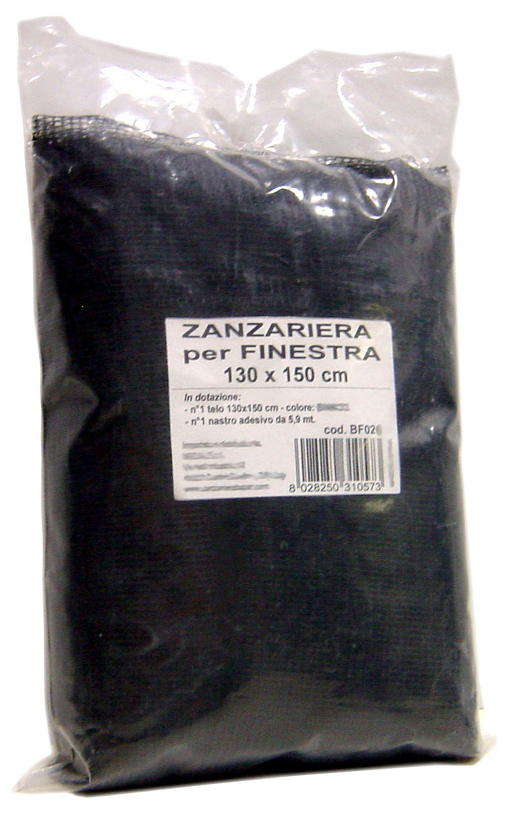 10pz zanzariera poliestere finestra 130x150 nero cod:ferx.13857