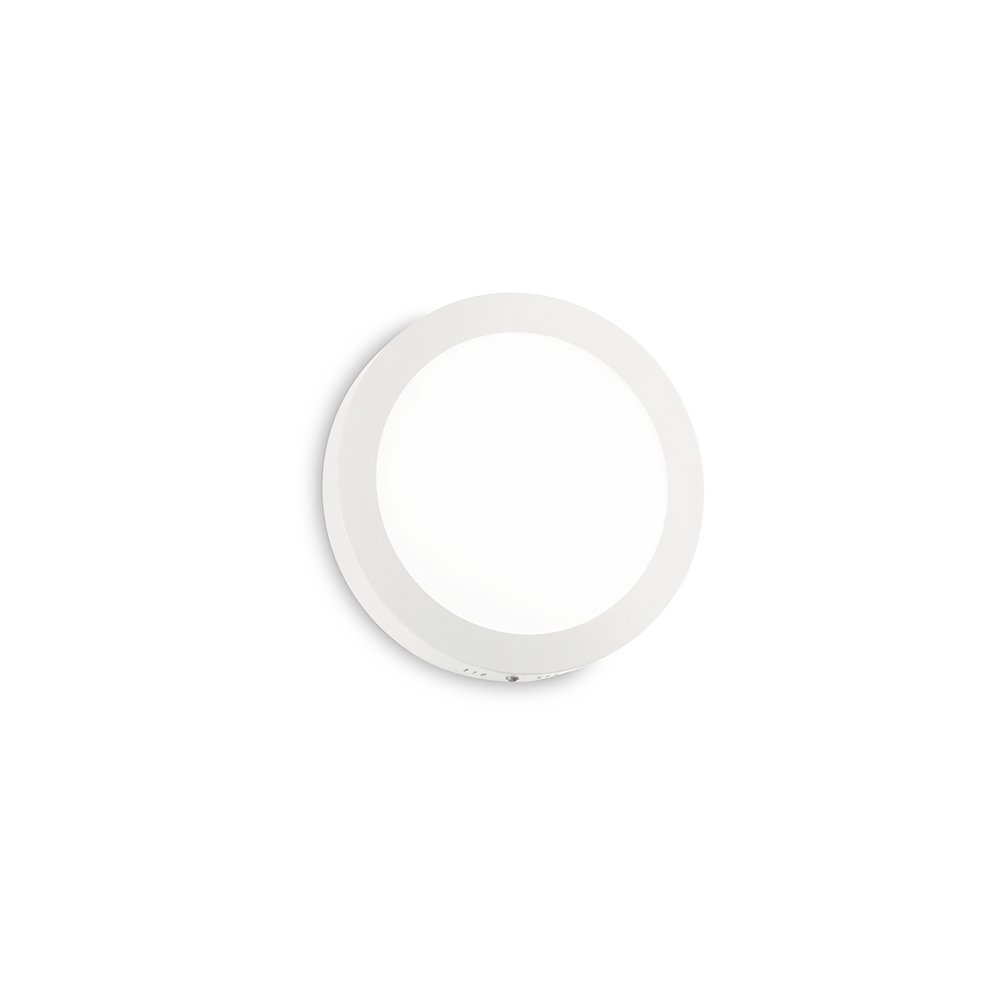 Applique Moderna Round Universal Alluminio-Plastiche Bianco Led 13,5W 3000K D17