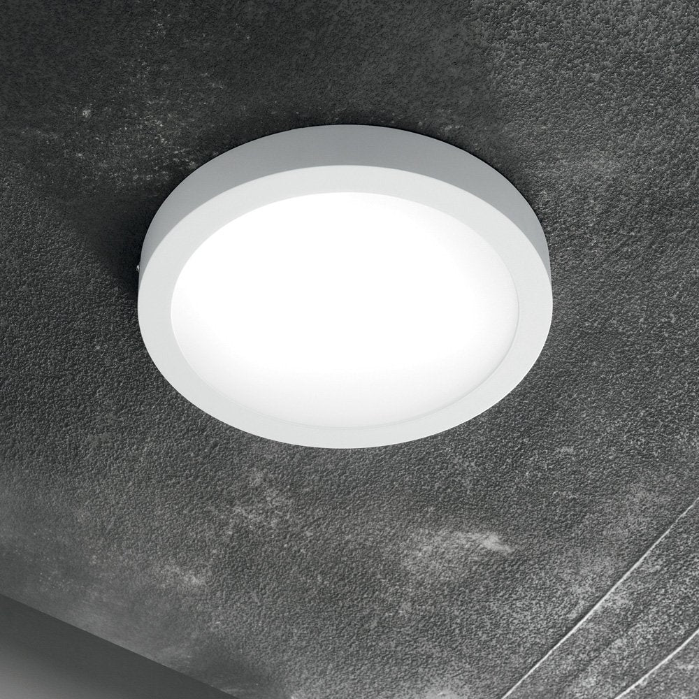 Applique Moderna Round Universal Alluminio-Plastiche Bianco Led 19W 3000K D22