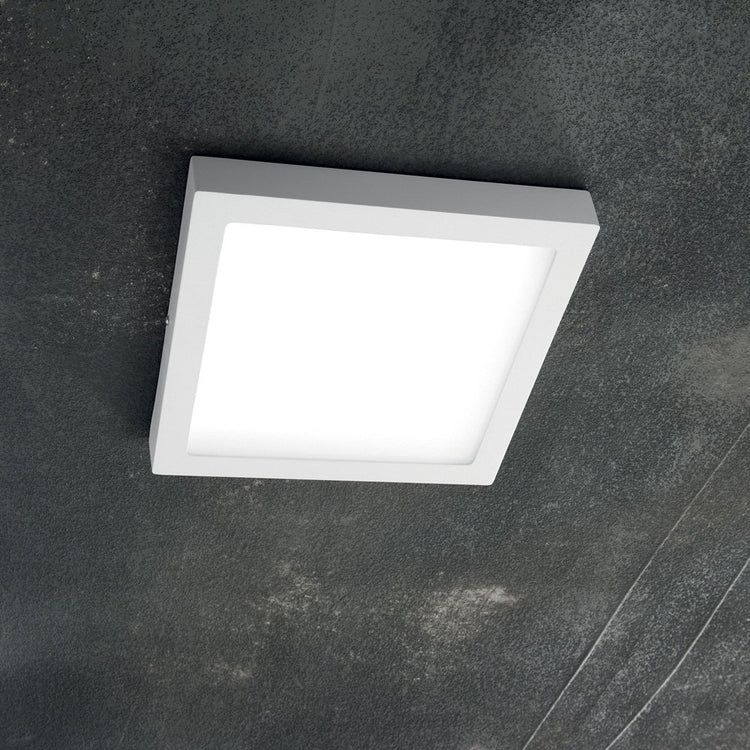 Applique Moderna Square Universal Alluminio-Plastiche Bianco Led 19W 3000K D22