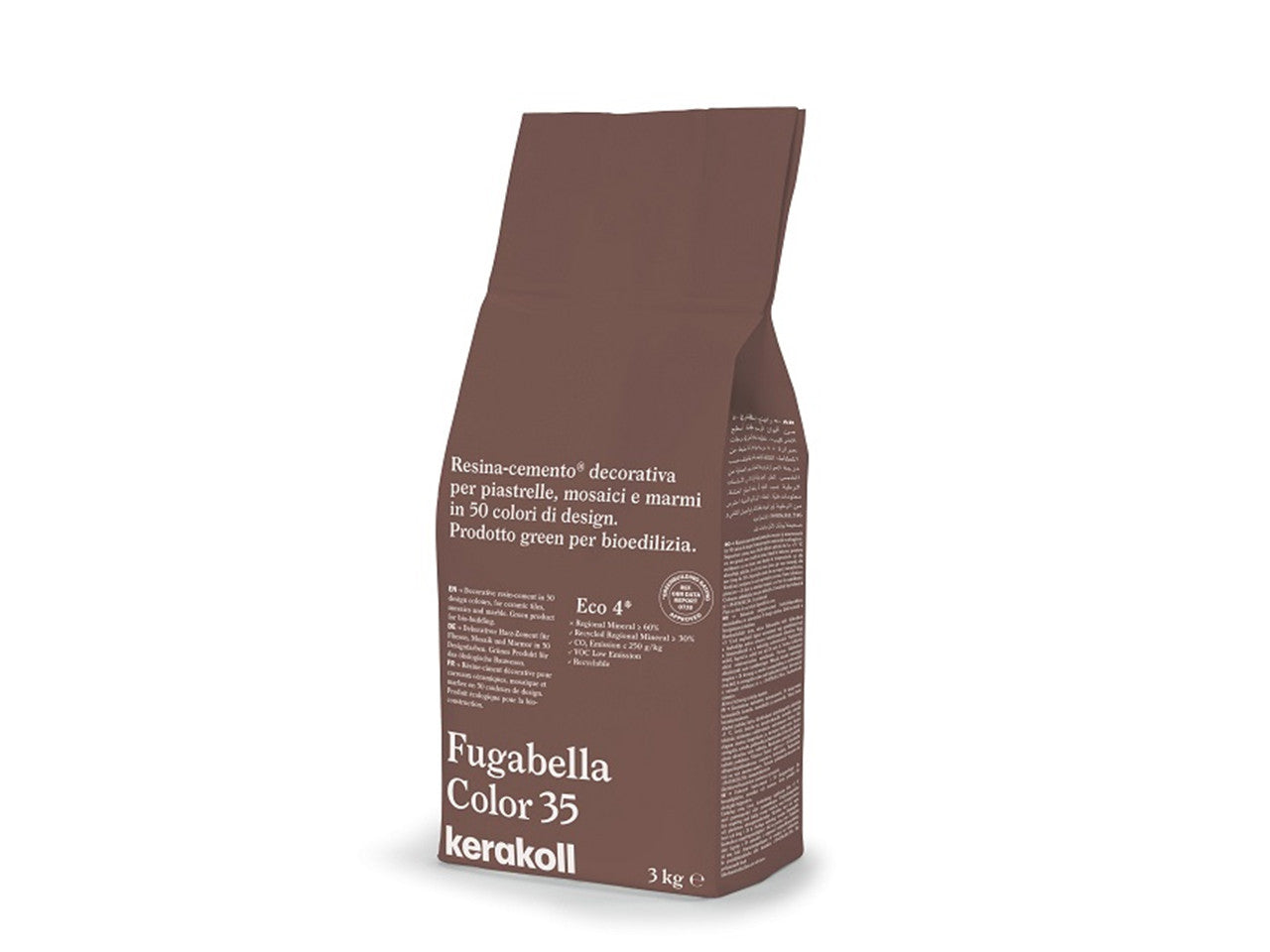 Fugabella Color 35-Fugante Ibrido In Resina-Cemento Decorativo Per La Stuccatura Di Piastrelle Mosaici E Marmi 3 Kg-Kerakoll