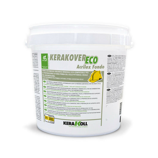 Kerakover Eco Acrilex Fondo-Pittura Intermedia Organica Per La Preparazione Dei Fondi Bianco 4 Lt-Kerakoll