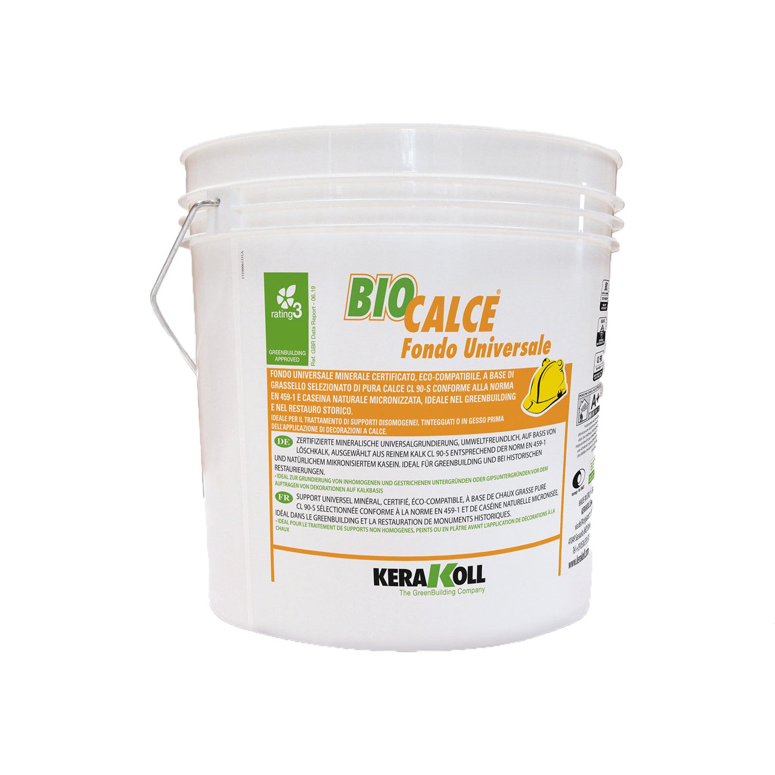 Biocalce Fondo Universale-Fondo Universale Minerale A Base Di Grassello Di Pura Calce 4 Lt-Kerakoll