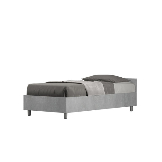 Letto Singolo - NUAMO Tipologia Letto: Senza Rete, Dimensione Rete: 80x190, Colore: Grigio