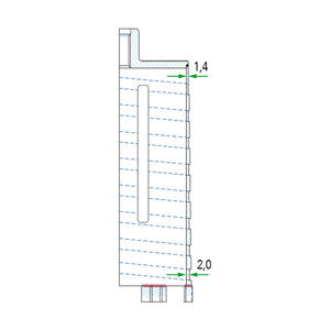 E9301520-Foretto Diamantato Fcs Segmentato Taglio A Secco Diametro 152Mm Lunghezza 150Mm Per Trapani-Workdiamond