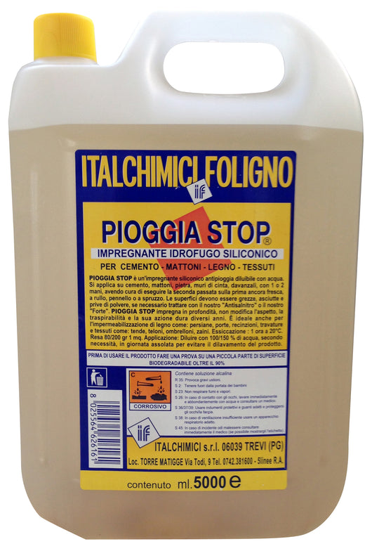 IMPREGNANTE IDROFUGO PIOGGIA STOP LT.5 ITALCHIMICI PZ 1,0