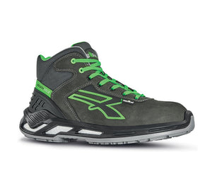 Daryl - Scarpa Antinfortunistica Alta Con Suola Antifatica Red 360 S3 Ci Esd Marrone/Verde - Rs20124 U-Power - Misura 38