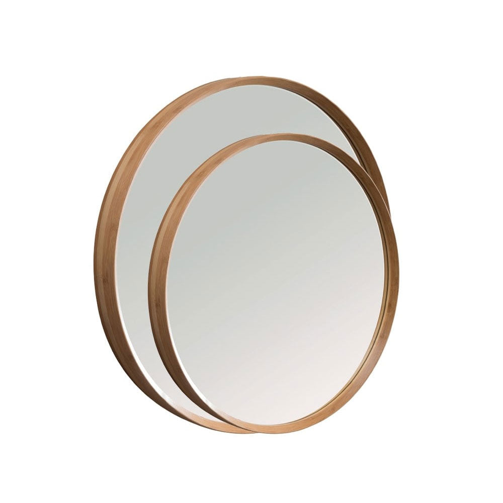 Specchio da bagno 'Ordina Rounde Mirror' con cornice in legno by Cipi Ã¸ 60x6cm - Naturale