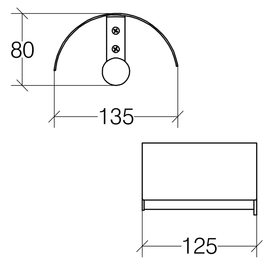 Portarotolo coperto Lineabeta modello Baketo Ottone rifinitura cromata