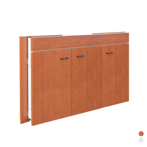 SOTTOLAVELLO A 3 ANTE PIEGHEVOLE cm 120x50 Teak - Top Inox DH