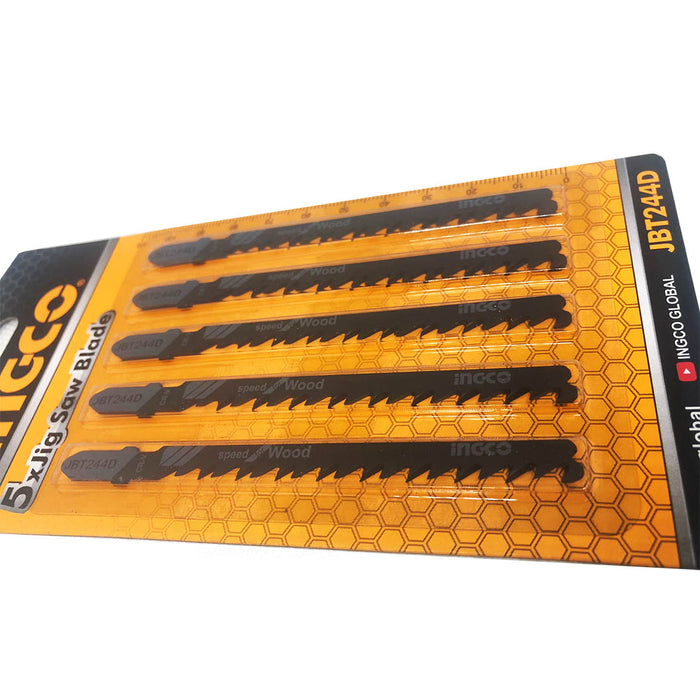 Set lame legno seghetto alternativo 5 pz - Ingco JBT244D