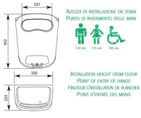 Asciugamani elettrico da parete - Vision Air BF PRO bianco