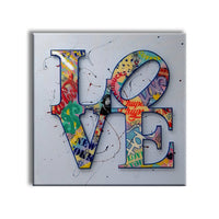 Love -  Quadro Canvas Contemporaneo su telaio in legno Misura: 100x100 cm