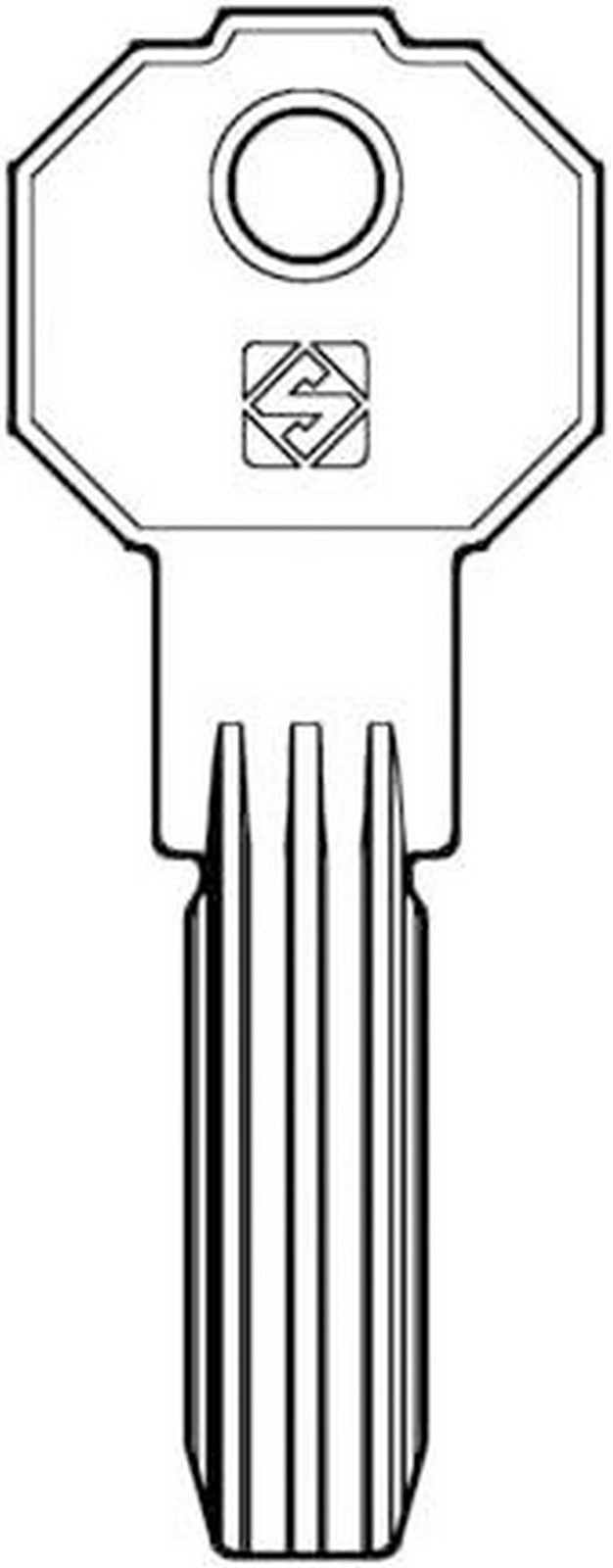 5pz chiavi punzonate silca pf20 olc gr.6/0 14037