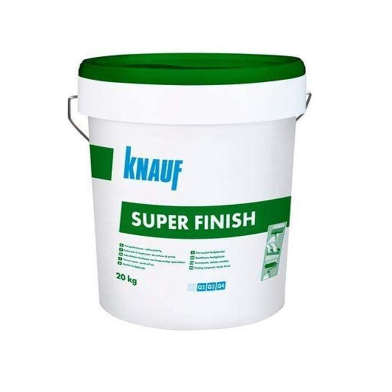 Super Finish-Stucco In Pasta Per La Finitura Delle Pareti A Secco Q2 Rasatura Q3-Q4 20 Kg-Knauf