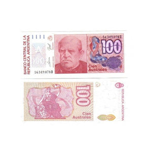 Banconota Fior Di Stampa - 100 Australes- Argentina