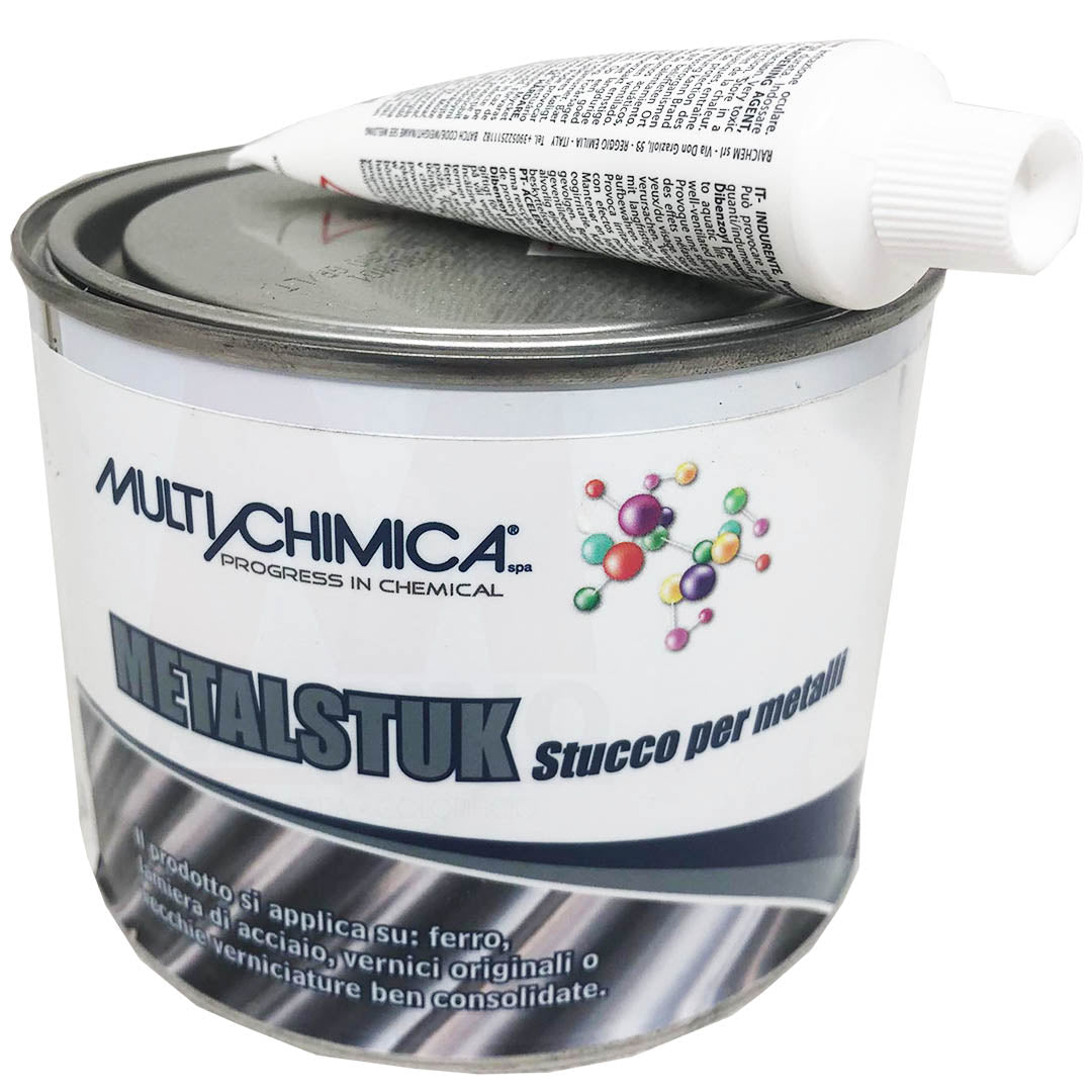 Stucco per metalli bicomponente 500 ml - Multichimica Metalstuk