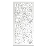 PLANTS - Pannello in PVC traforato - Parasole Misura: 98x198 cm, Colore: bianco