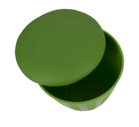 Sgabello Contenitore Easy Verde Ø38x45 cm ABS e PU