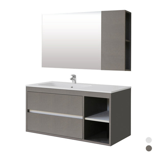 MOBILE BAGNO SERIE ENEA (DA COMPORRE) Pensile 25x18x60 Grigio Corda DH