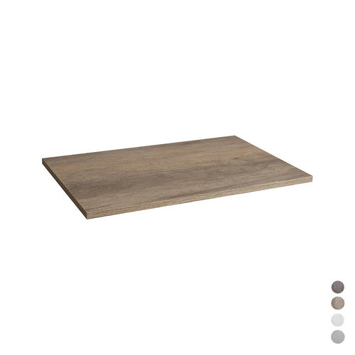 TOP IN LEGNO PER BASE MOD. UNIKA cm 80x46x1,8 Olmo Bianco DH