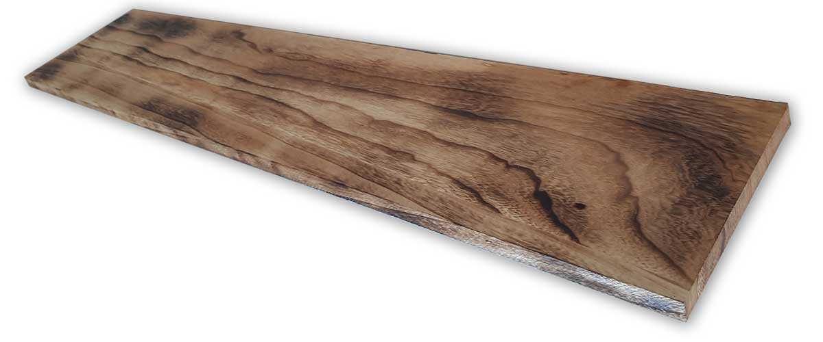 KIT da 10 pezzi - Tavola In LEGNO CountryWood – trattato con metodo Yakisugi CALICO Light Burn - misura 20x2x203 cm