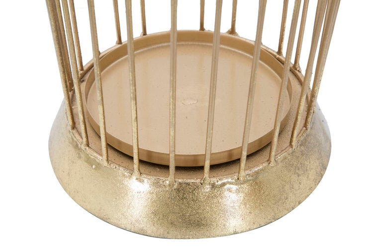 Porta Ombrelli Glam Stick 26,5x23x68,5 cm in Ferro Oro