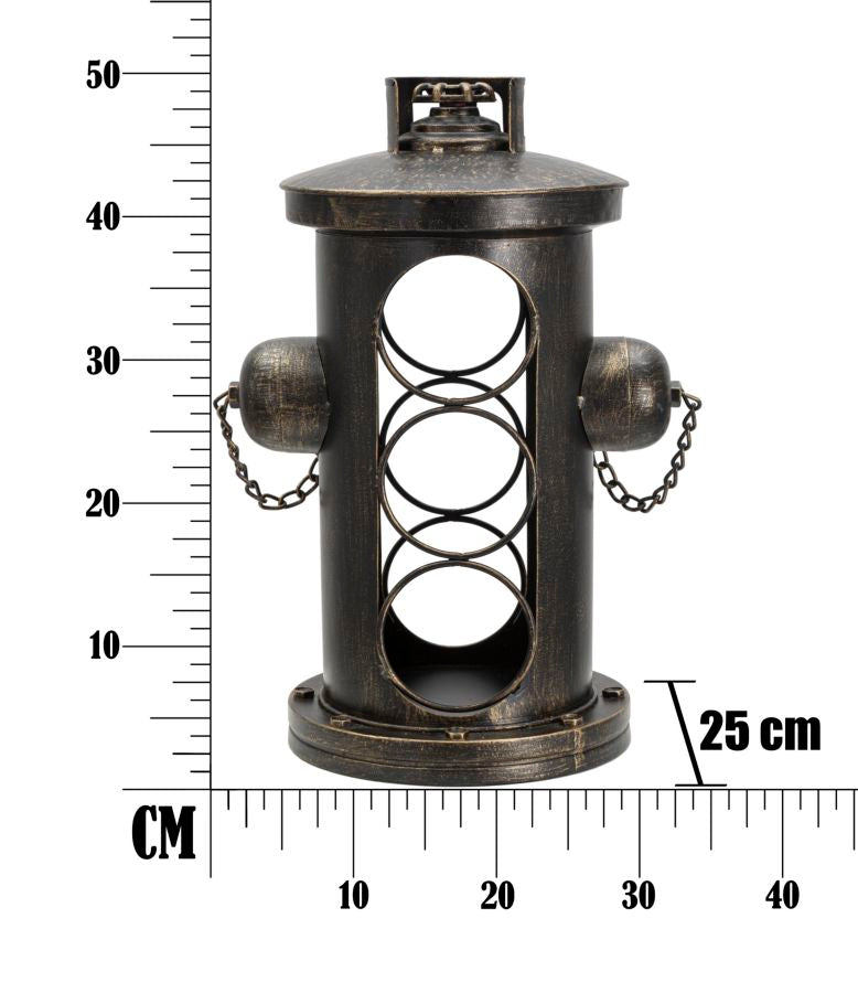 Porta Bottiglie Industry 35x25x50 cm in Ferro