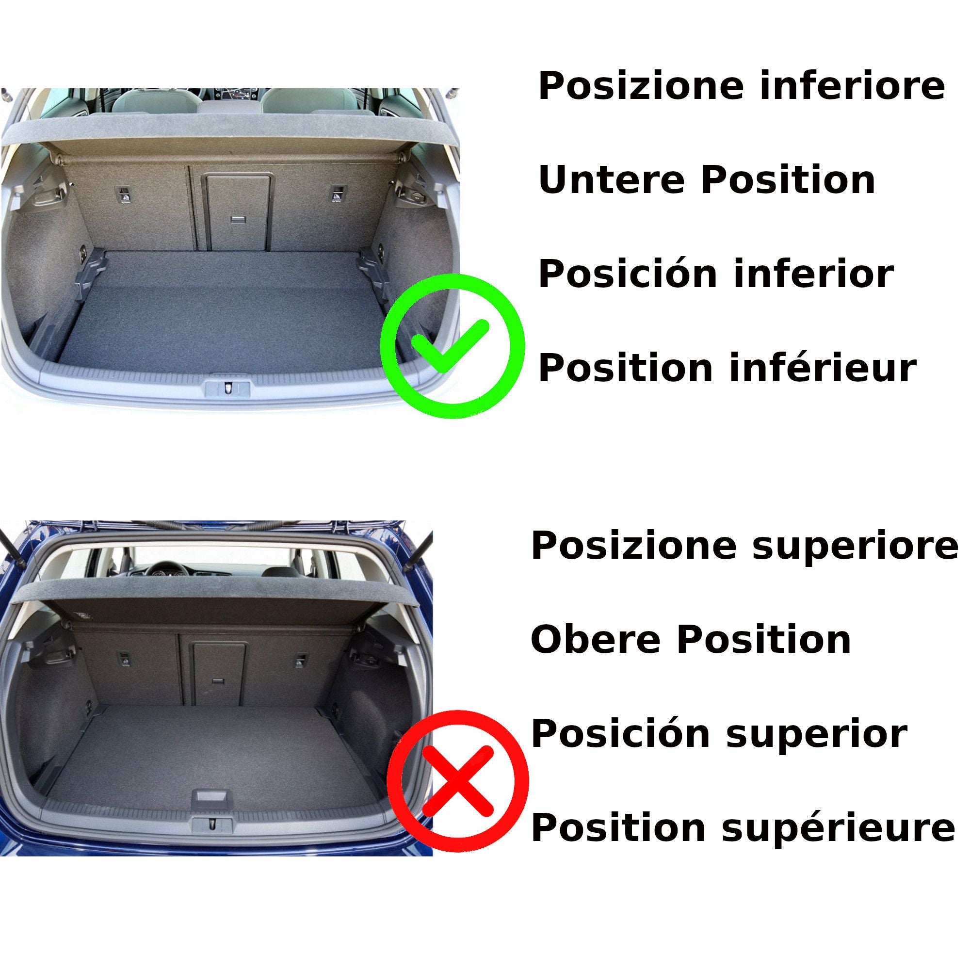 40B-410204 - Tappeto gomma baule - Hyundai Kona dal 2017-, Kona Restyling dal 2021- , Posizione baule inferiore, Non com